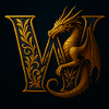 W – Magic Ornament with Dragon