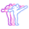 Muay Thai Kickboxer Silhouettes Kickboxing Girls