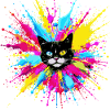 Bunte Katze