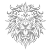 Lion Tribal Lion Head Tattoo