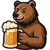 Beer and bear, love of beer