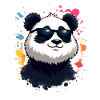 Cool Panda with Sunglasses