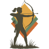 archery bow target archer silhouette