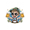 Festliches Bierfet Design mit Bierkrug