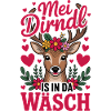 Reh Mei Dirndl ligger i Dä Wäsch Spruch Bayerisch