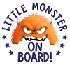 Petit monstre a board naissance grossesse