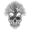 Waldbaum Skull Kunstdesign