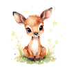 Mignon bébé cerf