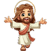Happy young Jesus