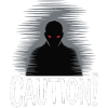 Dark Shadow Caution Graphic