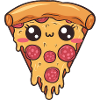 Kawaii Pizza Slice Food Lover