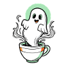 Funny Ghost Coffee Cup Design