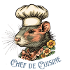 Cooking Rat with Chef Hat