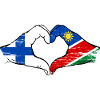 Finnland_Namibia_Flagge_Haende_Herzform_used