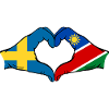 Schweden_Namibia_Flagge_Haende_Herzform