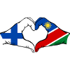 Finnland_Namibia_Flagge_Haende_Herzform