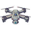 Futuristic drone illustration