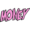 Geld-Illustration mit Lebendiger Typografie
