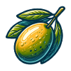 Stylized Olive Green Yellow