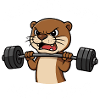 Angry Otter Gewichtheben Zitat