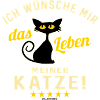 Humorous cat quote on shirt