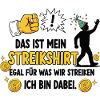 Streikshirt mit Protestmotiv und Slogans