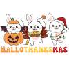 This is my Hallothanksmas shirt bunny