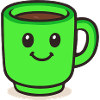 Coffee Cup Smile Cartoon