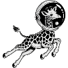 Girafe dans l'espace - Logo Cool Astonomy