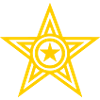 Stylish stars design illustration