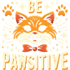 Be pawsitive cute cat