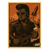 Retro Rockabilly Rebel with Rocket