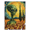 Alien Landscape Van Gogh Style