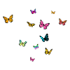 Schöner Mädchenname ANNELIE mit Schmetterlingen 