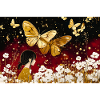Goldene Sternfee und Schmetterlinge