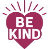 Heart with Be Kind Message