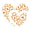 Coeur avec imprimé léopard