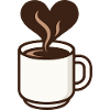 Heart-shaped coffee dream