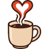 Heartwarming coffee enjoyment
