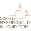Liquid Coffee Personality T-Shirt Design