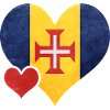 Heart with Lithuanian flag and cross