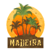 Sunset with Palm Trees Madeira Design