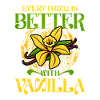 Vanilla with vanilla flower