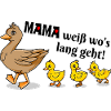 Funny Goose Duck Family Motto Illustration
