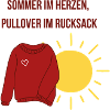 Sommer im Herzen, Pullover im Rucksack