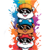 Cats in sunglasses style