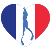 France Freediving Heart Flag