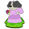 bouquet de mariée chien