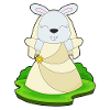 bunny bride veil wedding