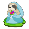 Sloth Bridal Bouquet Wedding